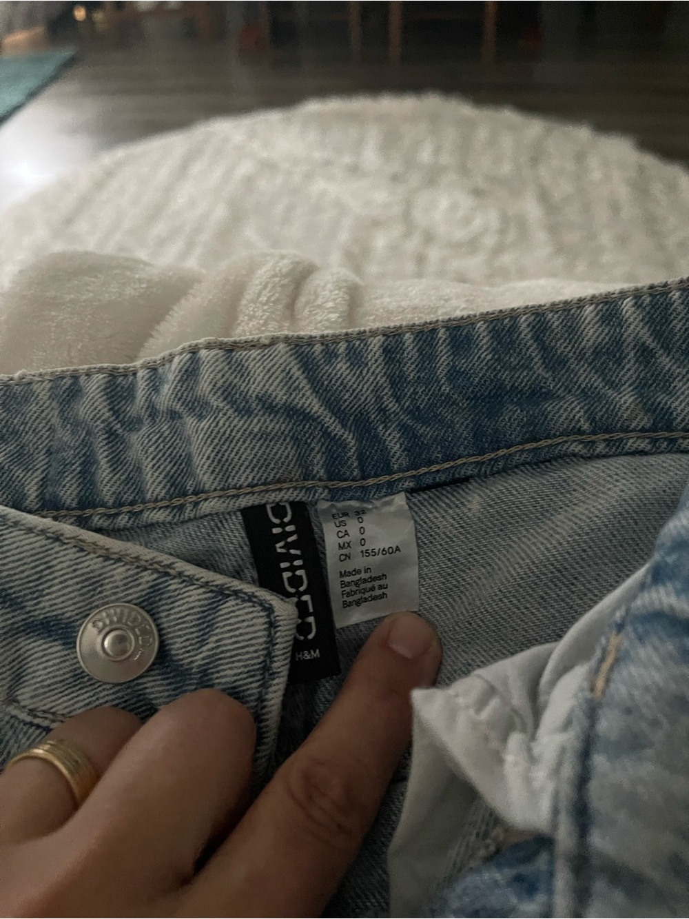 H&M Light Blue Distressed Flared Jeans - Picture 3 of 3